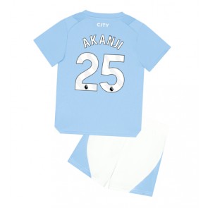 Manchester City Manuel Akanji #25 Domaci Dres za Dječji 2023-24 Kratak Rukavima (+ kratke hlače)